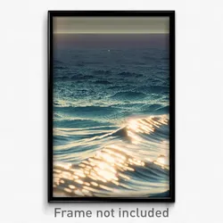 Pixel Art Poster - Famous Ocean (8 Bit Psychedelic Trippy Video Game Print)