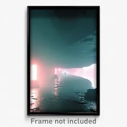 Pixel Art Poster - Underground Abyss (8 Bit Psychedelic Trippy Video Game Print)