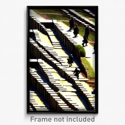 Pixel Art Poster - Classic Trenches (8 Bit Psychedelic Trippy Video Game Print)
