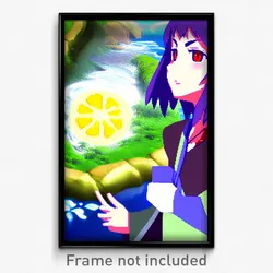 Pixel Art Poster - Anime Like Stream (8 Bit Psychedelic Trippy Video Game Print)