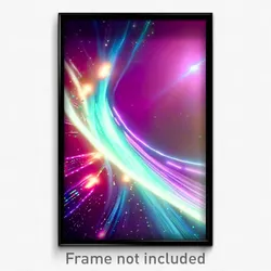 Pixel Art Poster - Buzzing Hyperspace (8 Bit Psychedelic Video Game Print)