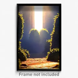 Pixel Art Poster - Dim Burrow (8 Bit Psychedelic Trippy Weird Video Game Print)