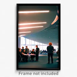 Pixel Art Poster - Big Meeting Place (8 Bit Psychedelic Trippy Video Game Print)