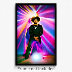Pixel Art Poster - Upbeat Ego Death (8 Bit Psychedelic Trippy Video Game Print)