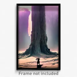 Pixel Art Poster - Majestic Scar (8 Bit Psychedelic Trippy Video Game Print)