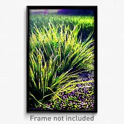 Pixel Art Poster - Unrealistic Grass (8 Bit Psychedelic Trippy Video Game Print)