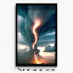 Pixel Art Poster - Harmonious Tornado (8 Bit Psychedelic Video Game Print)