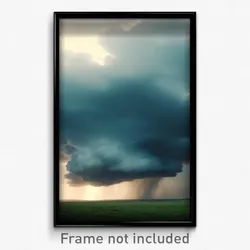 Pixel Art Poster - Wide Storm (8 Bit Psychedelic Trippy Weird Video Game Print)