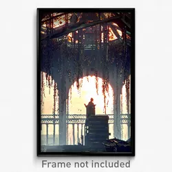 Pixel Art Poster - Grimy Rookery (8 Bit Psychedelic Trippy Video Game Print)