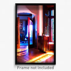 Pixel Art Poster - Remarkable Home (8 Bit Psychedelic Trippy Video Game Print)