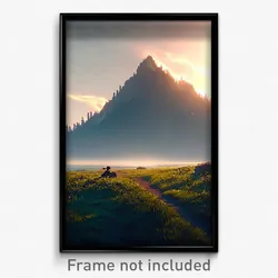 Pixel Art Poster - Infinite Wilderness (8 Bit Psychedelic Video Game Print)
