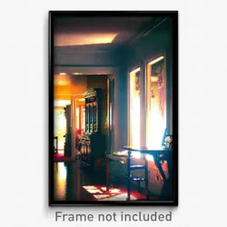 Pixel Art Poster - Stained Home (8 Bit Psychedelic Trippy Video Game Print)