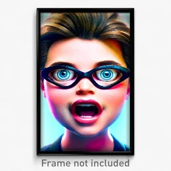 Pixel Art Poster - Adorable Cataract (8 Bit Psychedelic Trippy Video Game Print)