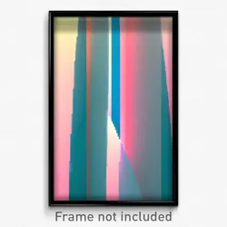 Pixel Art Poster - Smooth Slit (8 Bit Psychedelic Trippy Weird Video Game Print)