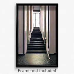 Pixel Art Poster - Rectangular Stair (8 Bit Psychedelic Trippy Video Game Print)