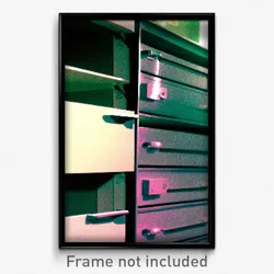 Pixel Art Poster - Vast Drawer (8 Bit Psychedelic Trippy Weird Video Game Print)