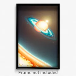 Pixel Art Poster - Deadly Jupiter (8 Bit Psychedelic Trippy Video Game Print)