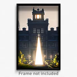 Pixel Art Poster - Gracious Belfry (8 Bit Psychedelic Trippy Video Game Print)