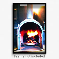 Pixel Art Poster - Well Made Furnace (8 Bit Psychedelic Trippy Video Game Print)