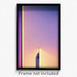 Pixel Art Poster - Imaginary Wall (8 Bit Psychedelic Trippy Video Game Print)
