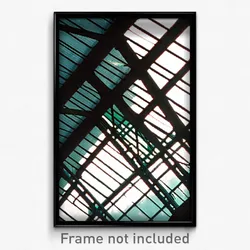 Pixel Art Poster - Glass Roof (8 Bit Psychedelic Trippy Weird Video Game Print)