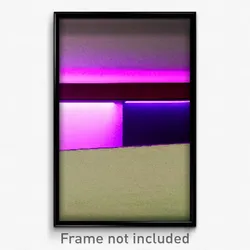 Pixel Art Poster - Purple Ledge (8 Bit Psychedelic Trippy Video Game Print)