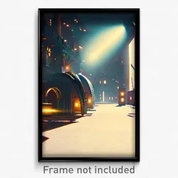 Pixel Art Poster - Imaginative Aerie (8 Bit Psychedelic Trippy Video Game Print)