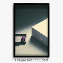 Pixel Art Poster - Colorless Shoebox (8 Bit Psychedelic Trippy Video Game Print)