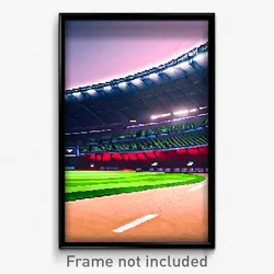 Pixel Art Poster - Hidden Stadium (8 Bit Psychedelic Trippy Video Game Print)