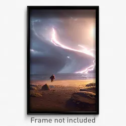 Pixel Art Poster - Nutty Hurricane (8 Bit Psychedelic Trippy Video Game Print)