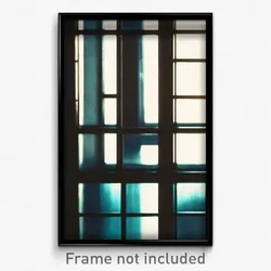 Pixel Art Poster - Muted Window (8 Bit Psychedelic Trippy Video Game Print)