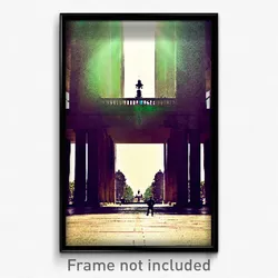 Pixel Art Poster - Monumental Cdmx (8 Bit Psychedelic Trippy Video Game Print)
