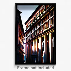 Pixel Art Poster - Stunning Italian Architecture (8 Bit Video Game Print)
