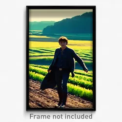 Pixel Art Poster - Average Fields (8 Bit Psychedelic Trippy Video Game Print)