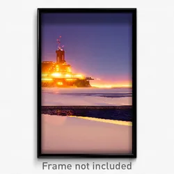 Pixel Art Poster - Outlandish Anchorage (8 Bit Psychedelic Video Game Print)