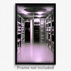 Pixel Art Poster - Wiry Storage Room (8 Bit Psychedelic Trippy Video Game Print)