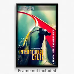 Pixel Art Poster - International Chute (8 Bit Psychedelic Video Game Print)