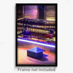Pixel Art Poster - Different Kennel (8 Bit Psychedelic Trippy Video Game Print)