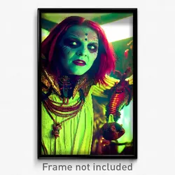Pixel Art Poster - Exotic Grotesque (8 Bit Psychedelic Trippy Video Game Print)