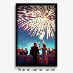 Pixel Art Poster - Unrealistic Independence Day (8 Bit Video Game Print)