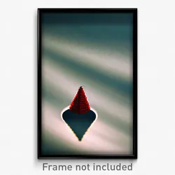 Pixel Art Poster - Puny Cone (8 Bit Psychedelic Trippy Weird Video Game Print)