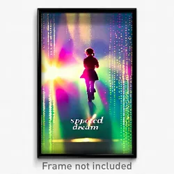 Pixel Art Poster - Spotted Dream (8 Bit Psychedelic Trippy Video Game Print)