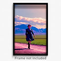 Pixel Art Poster - Ample Prairie (8 Bit Psychedelic Trippy Video Game Print)