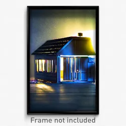 Pixel Art Poster - Tiny Kennel (8 Bit Psychedelic Trippy Weird Video Game Print)