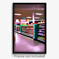 Pixel Art Poster - Plush Grocery Store (8 Bit Psychedelic Video Game Print)