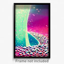 Pixel Art Poster - Bubbly Slit (8 Bit Psychedelic Trippy Weird Video Game Print)