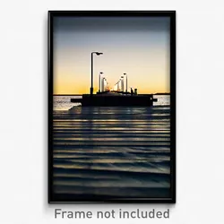 Pixel Art Poster - Menacing Jetty (8 Bit Psychedelic Trippy Video Game Print)