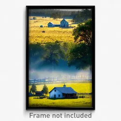 Pixel Art Poster - Clear Homestead (8 Bit Psychedelic Trippy Video Game Print)