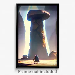 Pixel Art Poster - Normal Dolmen (8 Bit Psychedelic Trippy Video Game Print)