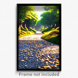 Pixel Art Poster - Nutty Path (8 Bit Psychedelic Trippy Weird Video Game Print)